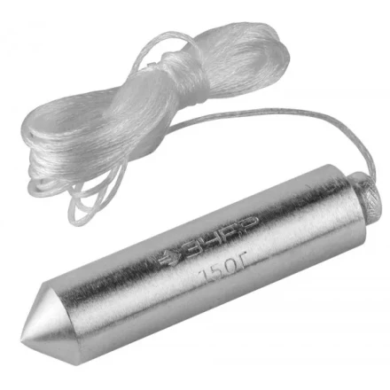 Отвес ЗУБР "МАСТЕР" строительный со шнуром, в пластиковом контейнере, 150 г 0636-150_z01 купить в Уфе