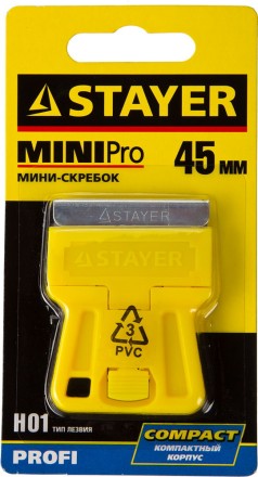 Скребок STAYER &quot;PROFI&quot; &quot;MiniPro&quot;, лезвие тип H01, 45мм 8531 купить в Уфе
