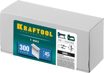 Гвозди тип 18GA (47 / 300 / F) 5000 шт 31785-45 купить в Уфе