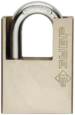 Замок навесной ЗУБР &quot;серия 223&quot; с защитой дужки, 60мм 4-37223-60 купить в Уфе