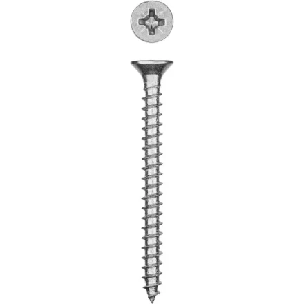 Саморезы СУ-Б универсальные, 60 x 5.0 мм, 2 500 шт, белый цинк, ЗУБР 300370-50-060 купить в Уфе