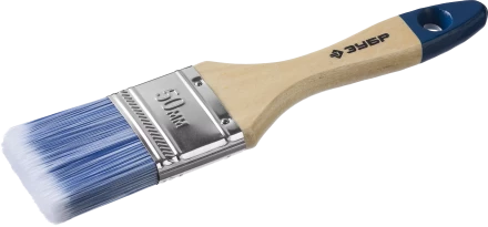 Плоская кисть ЗУБР АКВА 20 мм 3/4? светлая искусственная щетина деревянная ручка для воднодисперсионных и акриловых ЛКМ 4-01007-020 купить в Уфе