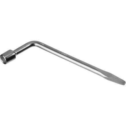 Ключ баллонный ЗУБР &quot;МАСТЕР&quot; L-образный, с монтажной лопаткой, 17мм 2753-17_z02 купить в Уфе
