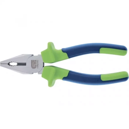 Плоскогубцы комбинированные 200 мм двухкомпонентные рукоятки СИБРТЕХ 17052 купить в Уфе