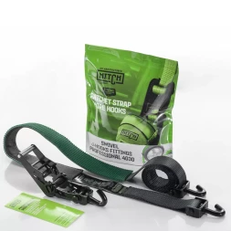 Ремень стяжной автовозный HITCH REGULAR 50мм STF 400DaN 3000кг 3м резин контр 750мм поворотн J-крюки (SZ068108)