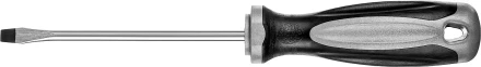 Отвертка MIRAX 25095-05-10, закаленный стержень, двухкомпонентная рукоятка, SL5x100мм 25095-05-10 купить в Уфе