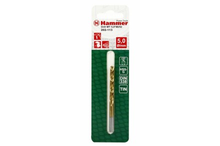 Сверло по металлу HAMMER Ф5х86мм (DR MT 5,0мм*86/52мм) купить в Уфе
