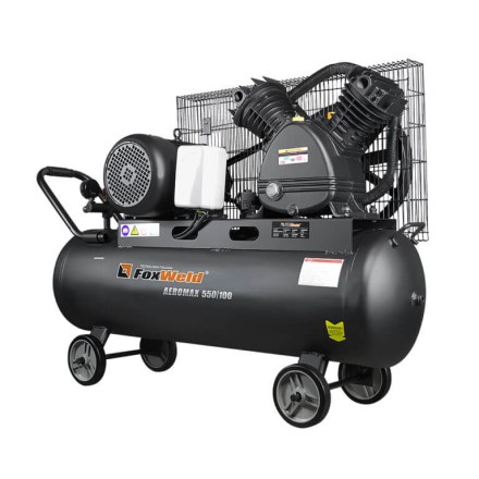 Компрессор масляный ременной AEROMAX 550/100 FoxWeld купить в Уфе