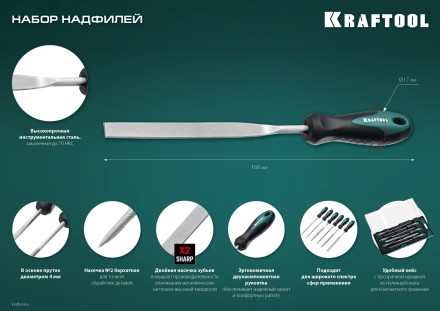 Набор надфилей KRAFTOOL 16030-6 купить в Уфе