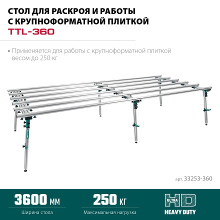 Стол для крупноформатной плитки KRAFTOOL 33253-360 купить в Уфе