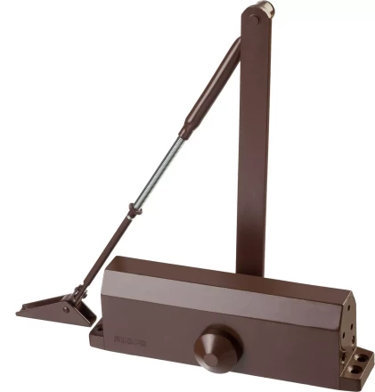 Доводчик дверной STAYER, для дверей массой до 100 кг, цвет коричневый 37917-100 купить в Уфе