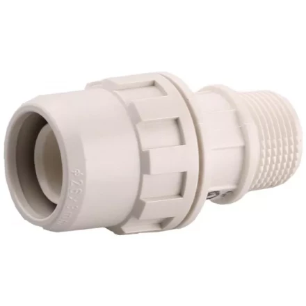 Муфта ЗУБР &quot;ШиреФит&quot; соединительная, &quot;штуцер с гайкой - внешняя резьба&quot;, 26мм-3/4&quot; 51461-26-3/4 купить в Уфе