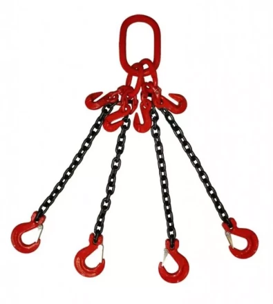 Строп цепной TOR 4СЦ г/п 26,5 т 3,0 м с укорачивающими крюками 1014691 купить в Уфе