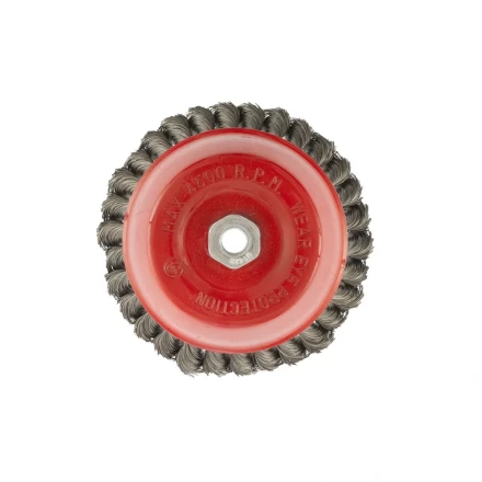 Щетка для УШМ 150 мм М14 &quot;чашка&quot; крученая проволока 0,8 мм MTX 74626 купить в Уфе