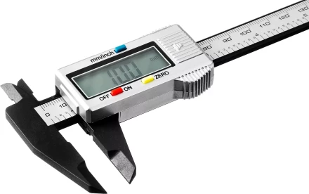 Штангенциркуль STAYER "MASTER" электронный, направляющая из композитных матер. на основе углеродного волокна, пластик корпус, шаг измерения 0,1, 150мм 34411-150 купить в Уфе