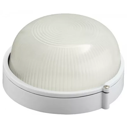 Светильник уличный СВЕТОЗАР влагозащищенный, круг, цвет белый, 60Вт SV-57251-W купить в Уфе