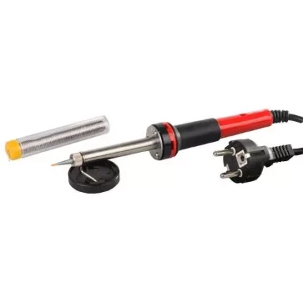 Паяльник MATRIX 30W (220В) класса защиты 1 с индикатором напряжения и медным острым наконечником с защитным покрытием 913043 купить в Уфе