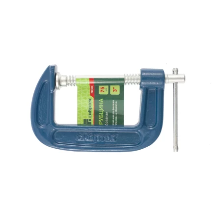 Струбцина G-образная,75 мм СИБРТЕХ 20582 купить в Уфе