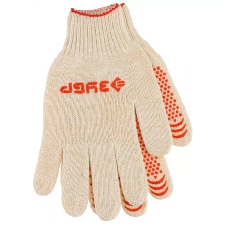 Перчатки ЗУБР &quot;МAСTEP&quot; трикотажные, 7 класс, х/б, с защитой от скольжения, L-XL, 3 пары 11456-K3 купить в Уфе