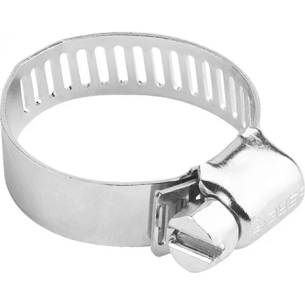 Хомуты ЗУБР &quot;ЭКСПЕРТ&quot;, оцинкованные, просечная лента 12 мм, 29-47 мм, 100 шт 37805-029-47-100 купить в Уфе