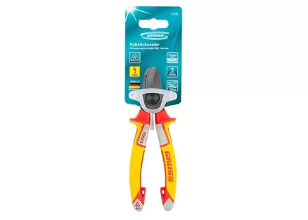 Кабелерез диэлектрические рукоятки до 1000 В трехкомпонентные рукоятки 160 мм GROSS 17725 купить в Уфе