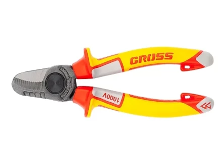 Кабелерез диэлектрические рукоятки до 1000 В трехкомпонентные рукоятки 160 мм GROSS 17725 купить в Уфе