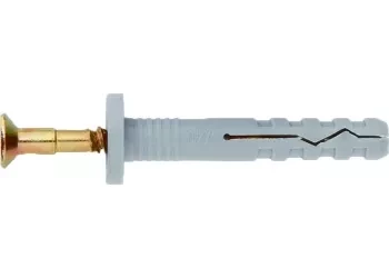 Дюбель-гвоздь полипропиленовый с потайным бортиком 8х100 мм 100 шт ШУРУПЬ 42137 купить в Уфе