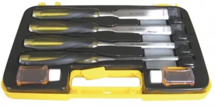 Набор стамесок-долот 6,12,20,26 мм + брусок 5 предметов пластиковый кейс Энкор 10440 купить в Уфе