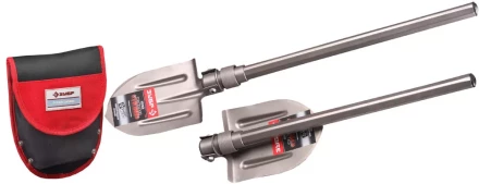 Лопата ЗУБР титановая походная, складная, в чехле 4-39477 купить в Уфе