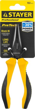 Тонкогубцы STAYER &quot;PROTech&quot;, эксцентриковое расположение шарнира, 160мм 22027-3-16_z02 купить в Уфе