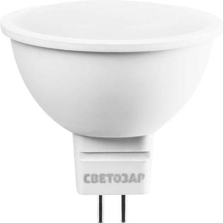Лампа СВЕТОЗАР светодиодная &quot;LED technology&quot;, цоколь GU5.3, теплый белый свет (3000К), 220В, 5Вт (35) 44550-35_z01 купить в Уфе