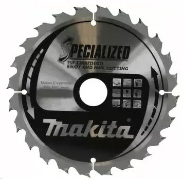 Диск пильный Makita, х355х30х3мм, 60 зуб,для дерева с гвоздями B-31463 купить в Уфе