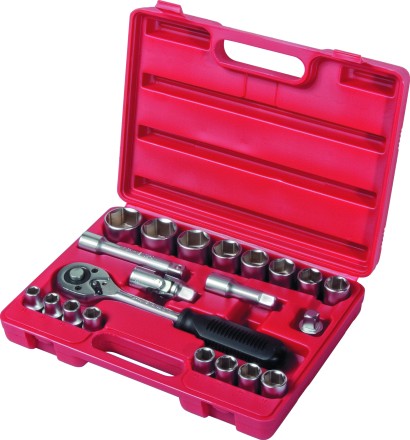 Набор слесарно-монтажный с квадратом 1/2&quot;, 21 предм  MATRIX MASTER 13521 купить в Уфе