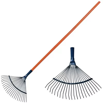 Веерные грабли с деревянным черенком стальные усилинные покрытые эпоксидом PALISAD LUXE 61790 купить в Уфе