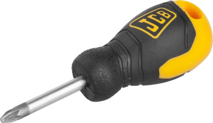 Отвертка JCB, хромомолибденовая сталь S2, двухкомпонентная рукоятка, магнитный наконечник, PZ №2х40мм JSD006 купить в Уфе