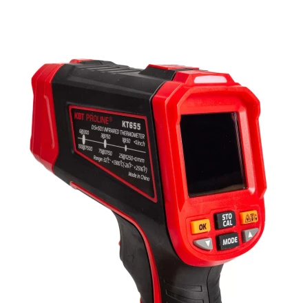Лазерный бесконтактный цифровой пирометр КВТ KT 655 до 1380°C (87247) купить в Уфе