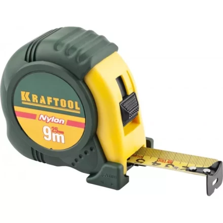 Рулетка KRAFTOOL "EXPERT" с нейлоновым покрытием, обрезин корпус, 9/25мм 34122-09_z01 купить в Уфе