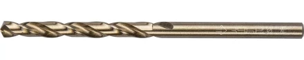 Сверло ЗУБР &quot;ЭКСПЕРТ&quot; КОБАЛЬТ по металлу, цилиндрический хвостовик, быстрорежущая сталь Р6М5К5, класс точн. А1, 4х75мм 4-29626-075-4 купить в Уфе