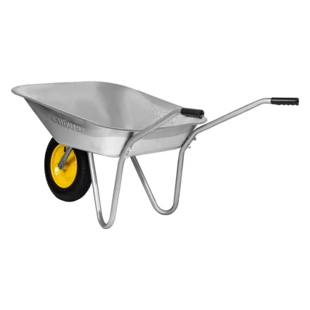 Тачка садовая, грузоподъемность 90 кг Сибртех 689614, оцинк. рама, объем 65 л купить в Уфе