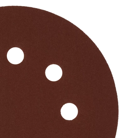 Круг абразивный на ворсовой подложке под &quot;липучку&quot;, перфорированный, P 280, 125 мм, 5 шт Сибртех 738127 купить в Уфе