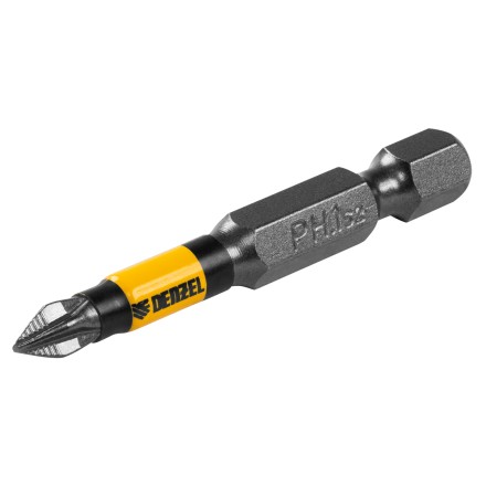 Бита PH1х50, сталь S2, цилиндр., 10 шт. Е 6,3 Denzel 11648 купить в Уфе