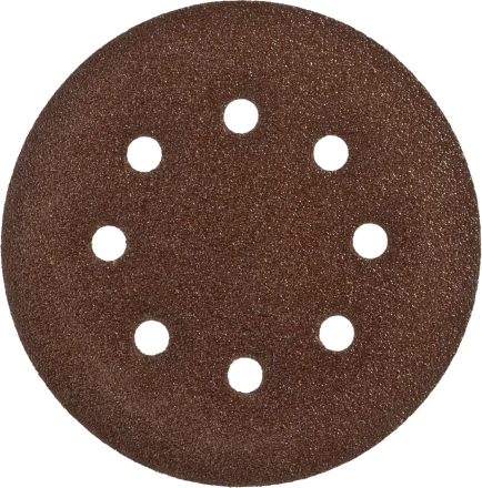 Круг шлифовальный ЗУБР &quot;СТАНДАРТ&quot; из абразивной бумаги на велкро основе, 6 отв., Р60, 150мм, 5шт 35350-150-060 купить в Уфе