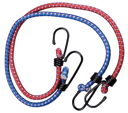 Шнур ЗУБР резиновый крепежный, со стальными крюками, 120см, 2шт 4-40507-120 купить в Уфе