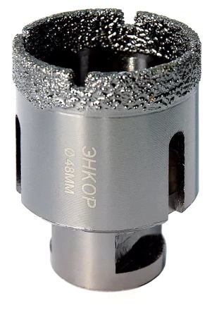 Коронка алмазная по керамограниту D 48 мм для УШМ сух. рез Энкор 48311 купить в Уфе