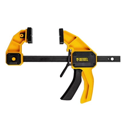Струбцина F-образная Denzel, быстрозажимная, 150 х 80 мм, усиленный нейлоновый корпус 20505 купить в Уфе