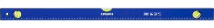 Уровень СИБИН коробчатый, 3 противоударных ампулы, измерительная линейка, 80см 34605-080 купить в Уфе