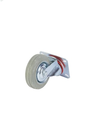 Колесо поворотное серая резина SC 42 f 100 мм 1027201 купить в Уфе