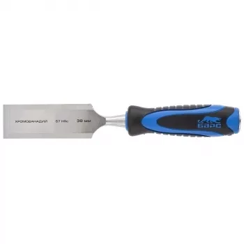 Долото-стамеска,плоская,38мм, двухкомпонентная рукоятка,металлический затыльник БАРС 24659 купить в Уфе