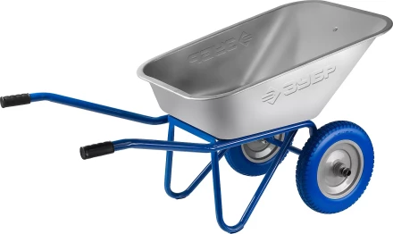 Тачка ЗУБР &quot;ПРОФЕССИОНАЛ&quot; строительная двухколесная, 110л, грузоподъемность 240 кг 39911_z01 купить в Уфе