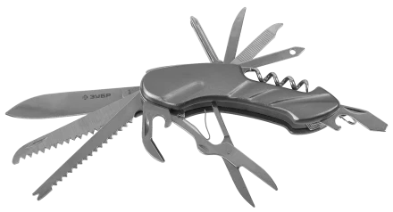 Нож складной многофункциональный 12в1 рукоятка 90 мм ЗУБР МАСТЕР 47781 купить в Уфе